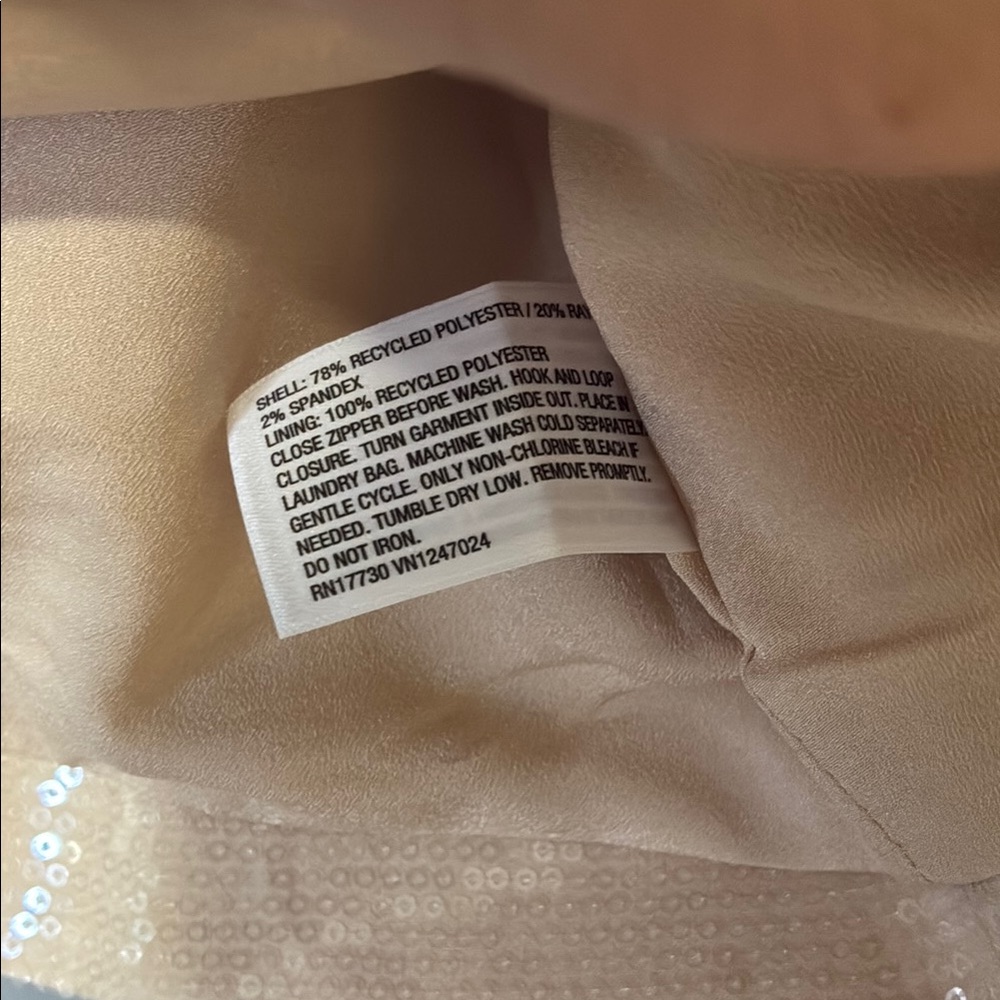 A New Day Cream Sequin A-Line Skirt - Picture 4 of 5